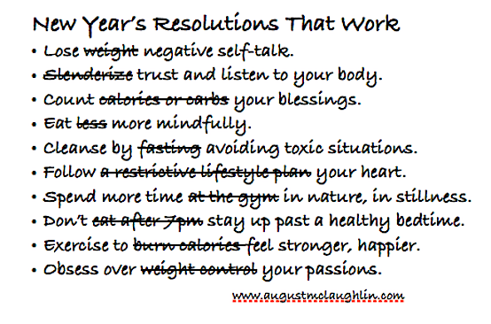 New Year's Eve resolutions diet weight loss